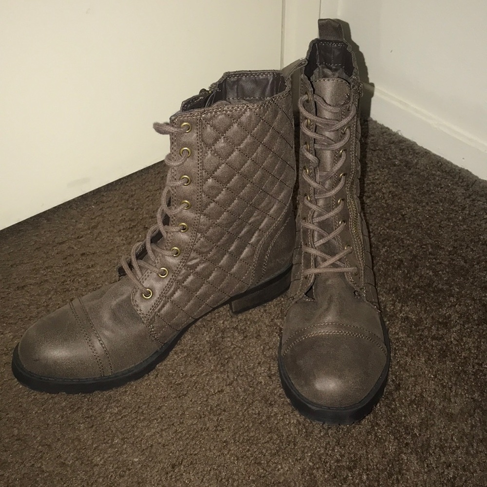 Brown Combat Boots